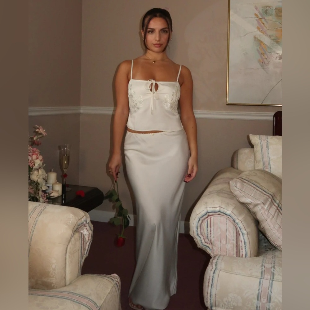 Four Three Seven “The Eve Top / Skirt” Ivory